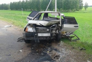 В Башкирии столкнулись два ВАЗа: водители в больнице, пассажиры травмированы