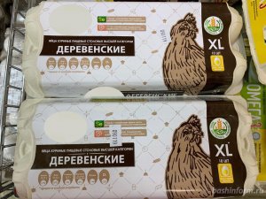 В магазинах Башкирии появились куриные яйца XL и M